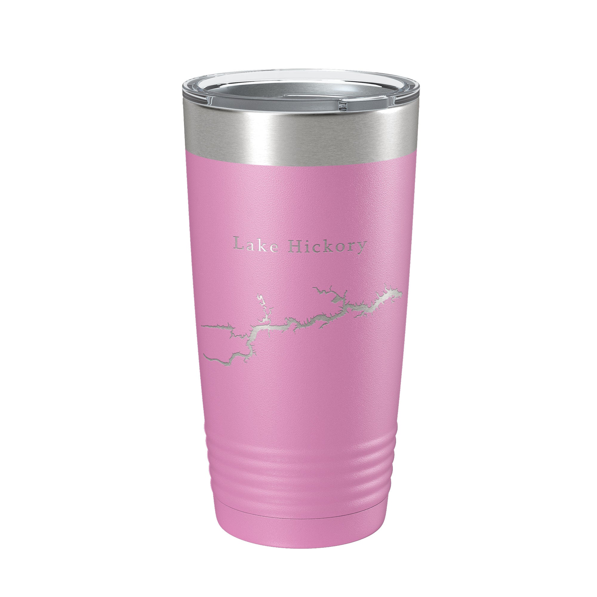 Lake Hickory Map Tumbler Travel Mug Insulated Laser Engraved Coffee Cup North Carolina 20 oz