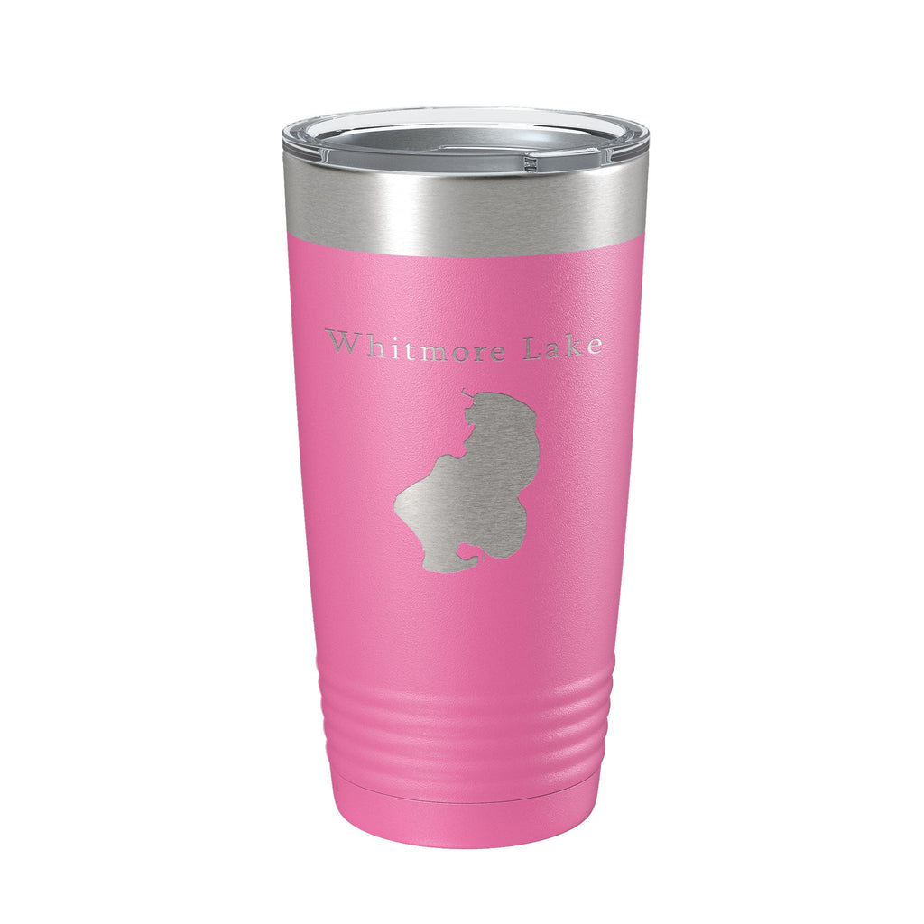 Whitmore Lake Map Tumbler Travel Mug Insulated Laser Engraved Coffee Cup Michigan 20 oz
