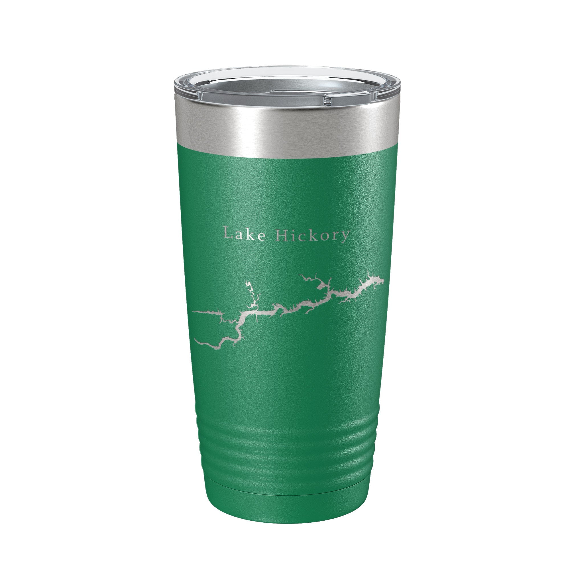 Lake Hickory Map Tumbler Travel Mug Insulated Laser Engraved Coffee Cup North Carolina 20 oz